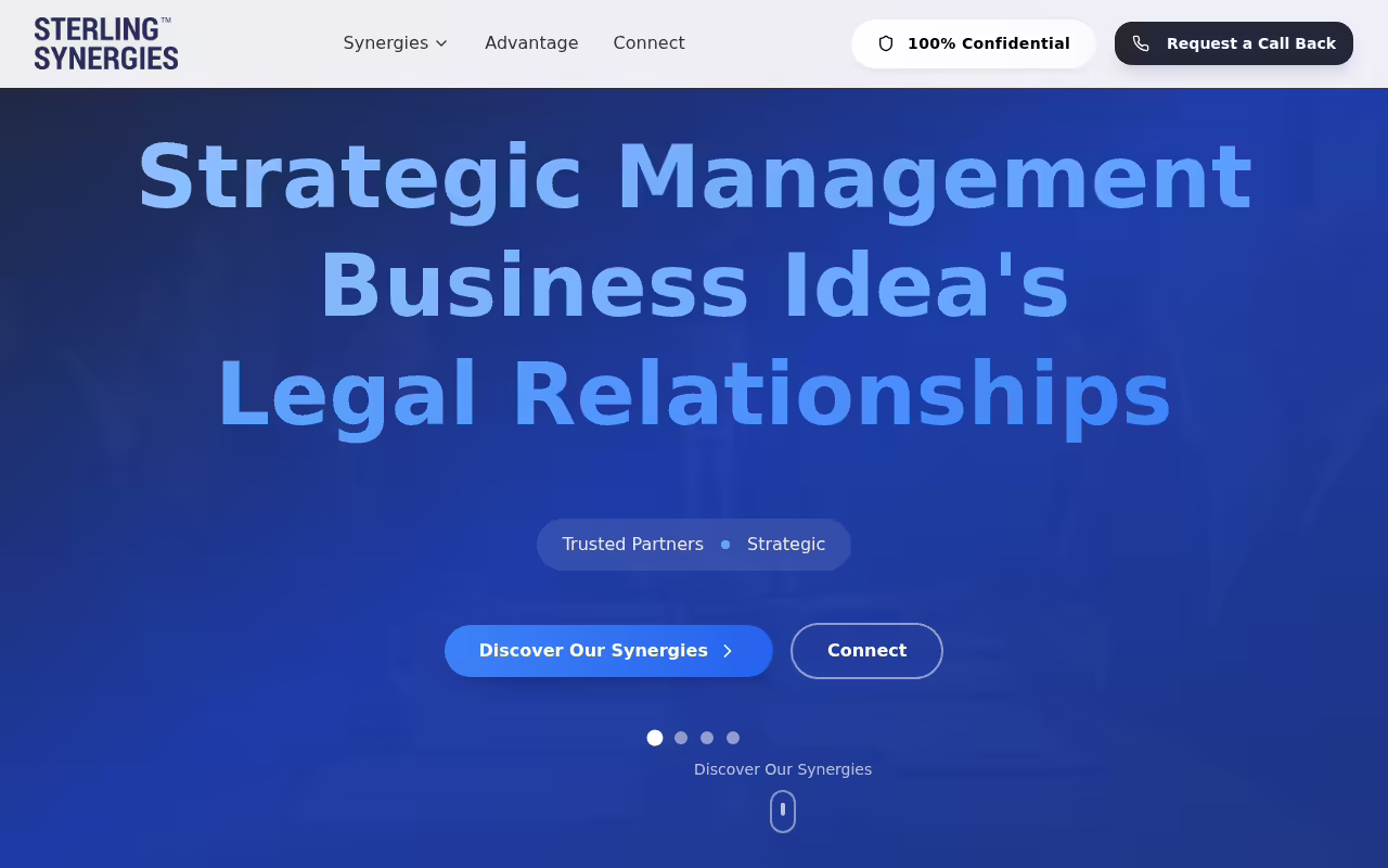 Sterling Synergies industrial supplies client website